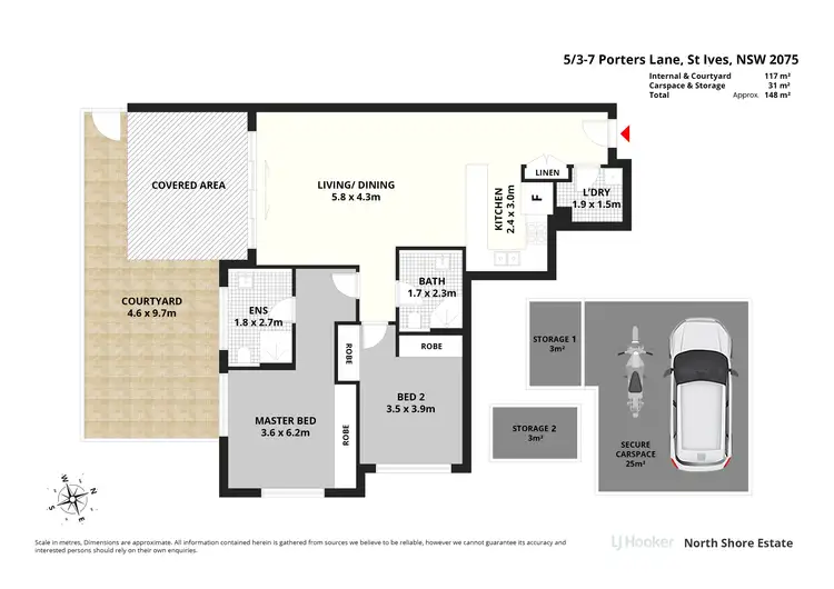 Floorplan of Homely apartment listing, 5/3-7 Porters Lane, St Ives NSW 2075