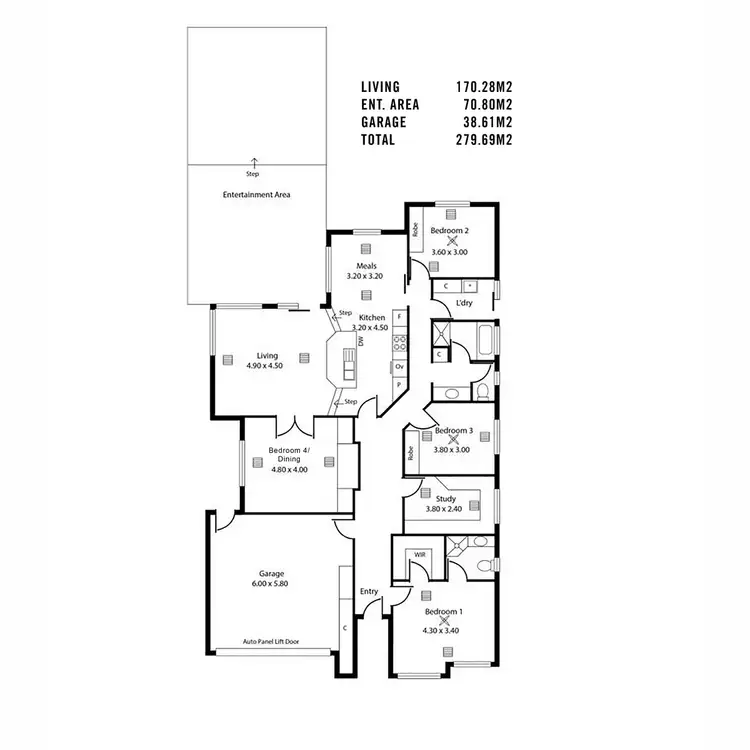 Floorplan of Homely house listing, 22 Sedgwick Court, Golden Grove SA 5125