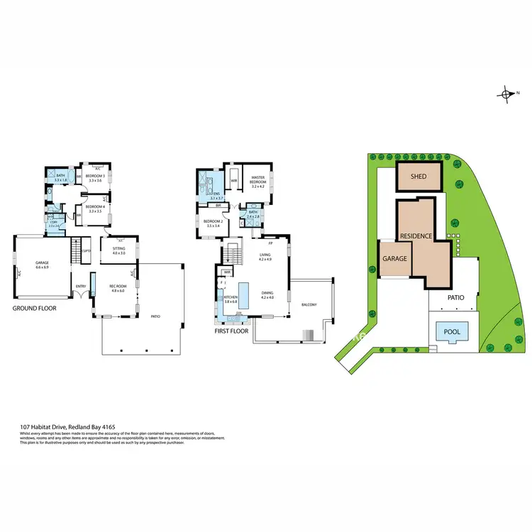 Floorplan of Homely house listing, 107 Habitat Drive, Redland Bay QLD 4165
