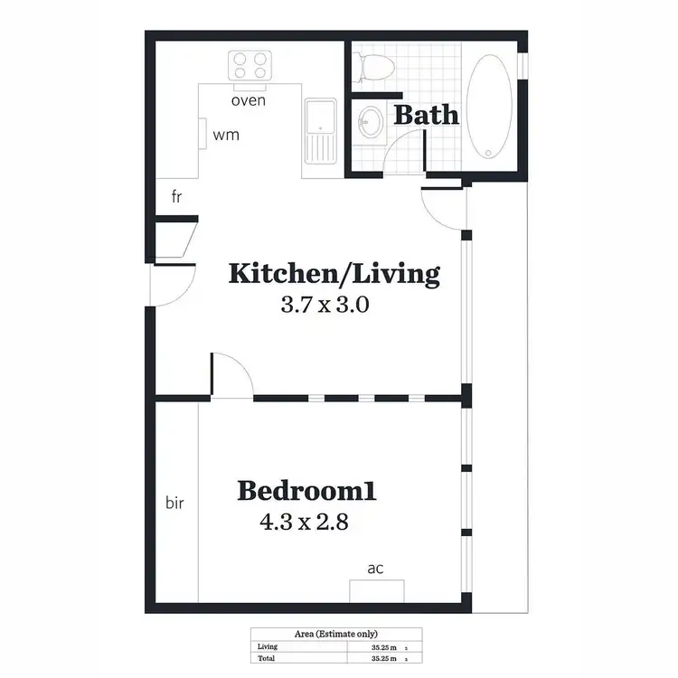 Floorplan of Homely apartment listing, 18/144 Ward Street, North Adelaide SA 5006