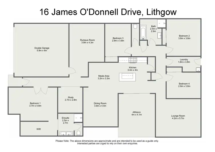 Floorplan of Homely house listing, 16 James O' Donnell Drive, Lithgow NSW 2790