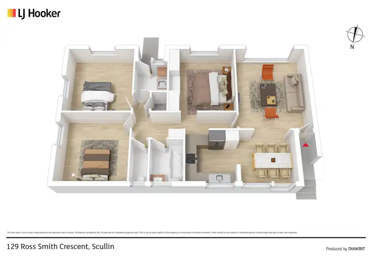 Floorplan of Homely house listing, 129 Ross Smith Crescent, Scullin ACT 2614