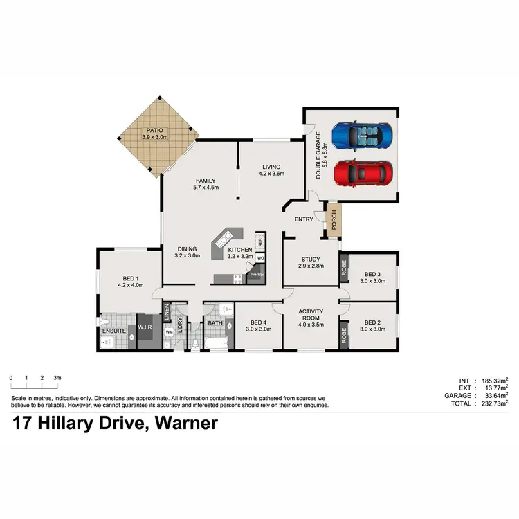 Floorplan of Homely house listing, 17 Hillary Drive, Warner QLD 4500