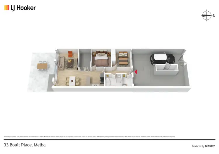 Floorplan of Homely townhouse listing, 33 Boult Place, Melba ACT 2615