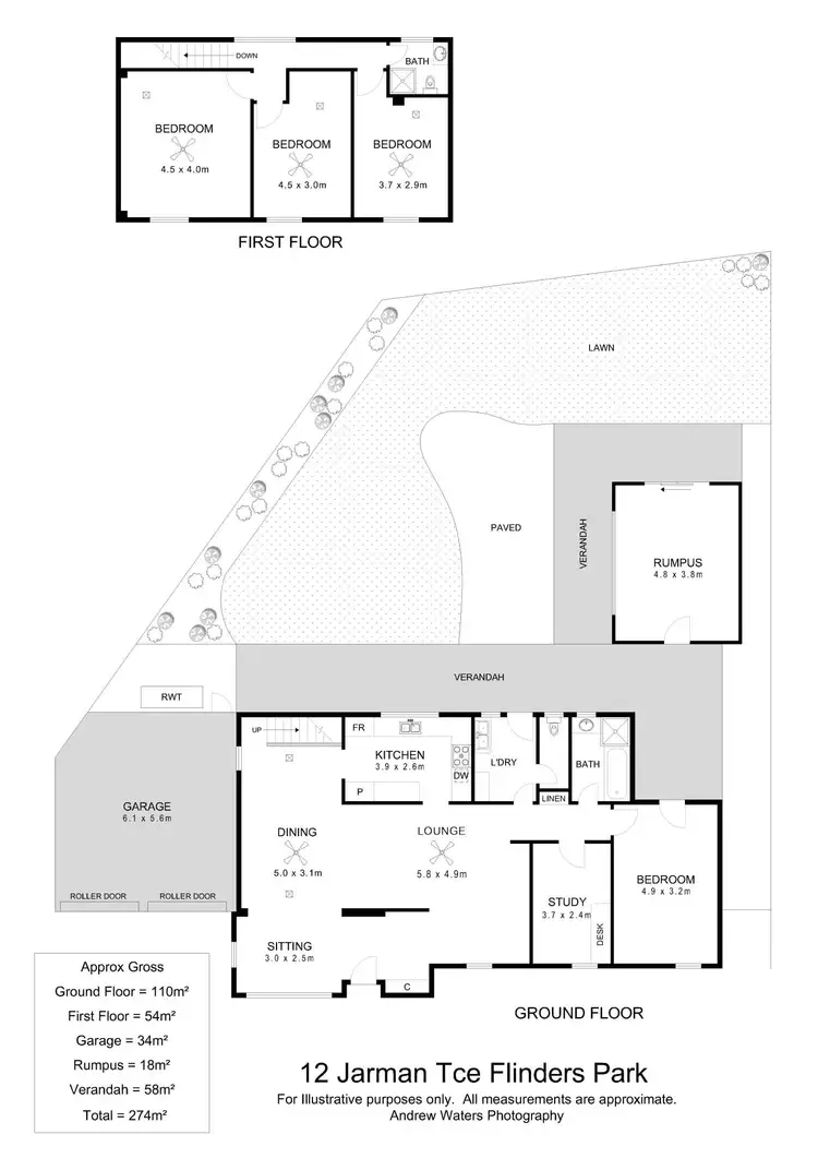 Floorplan of Homely house listing, 12 Jarman Terrace, Flinders Park SA 5025