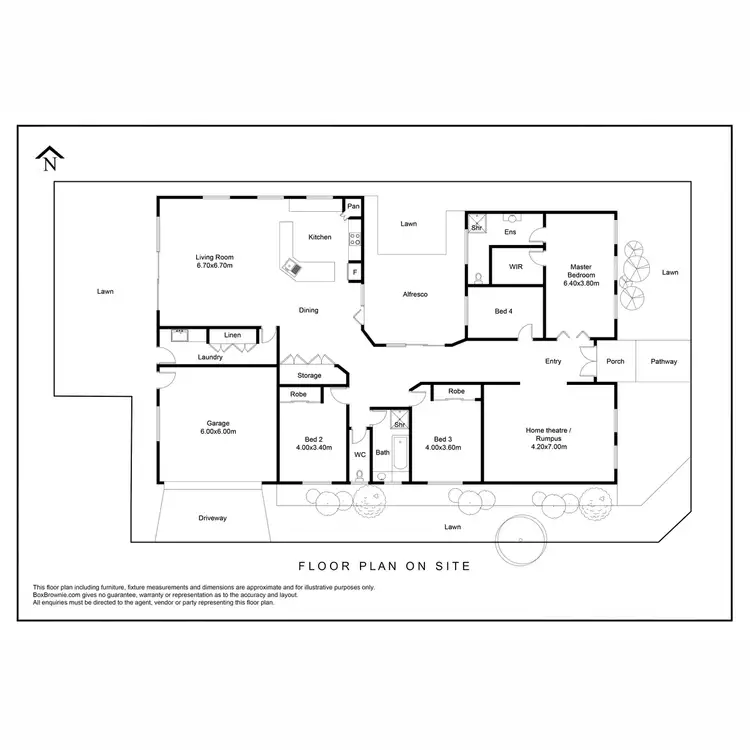 Floorplan of Homely house listing, 1 Trapani Avenue, Point Cook VIC 3030