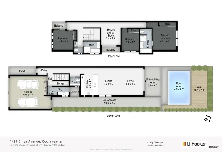 Floorplan of Homely semi-detached listing, 1/29 Binya Avenue, Coolangatta QLD 4225