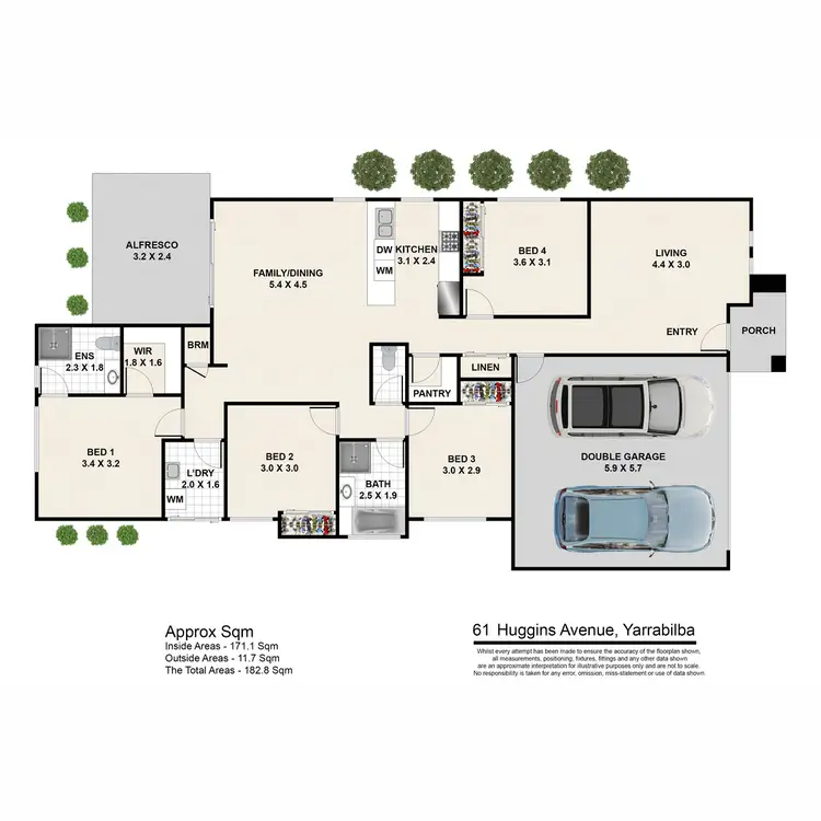 Floorplan of Homely house listing, 61 Huggins Avenue, Yarrabilba QLD 4207