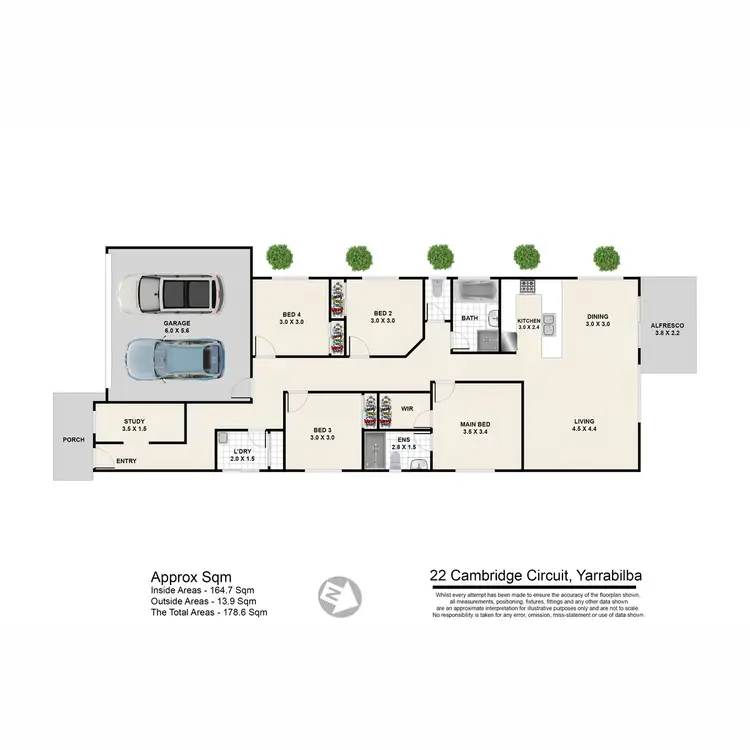 Floorplan of Homely house listing, 22 Cambridge Circuit, Yarrabilba QLD 4207