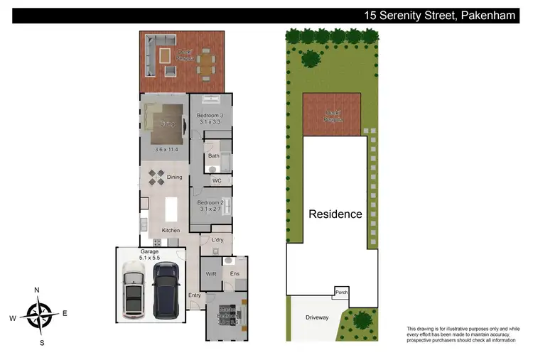 Floorplan of Homely house listing, 15 Serenity Street, Pakenham VIC 3810