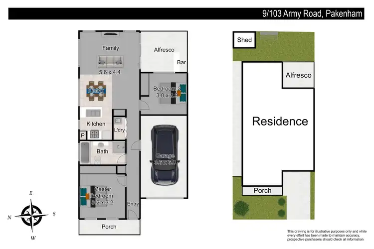 Floorplan of Homely unit listing, 9/103 Army Road, Pakenham VIC 3810