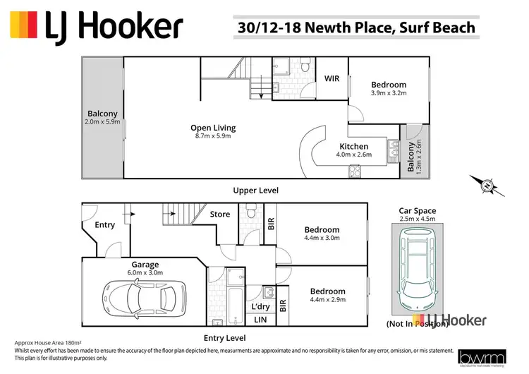 Floorplan of Homely unit listing, 30/12-18 Newth Place, Surf Beach NSW 2536