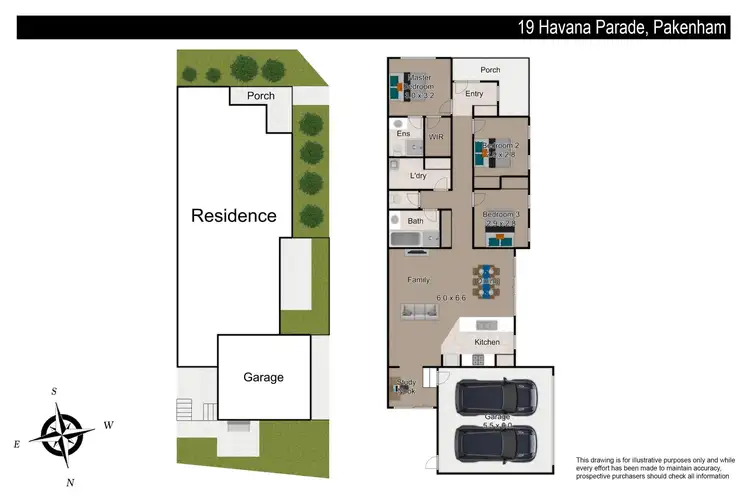 Floorplan of Homely house listing, 19 Havana Parade, Pakenham VIC 3810