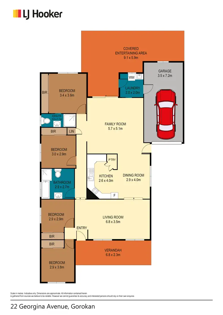 Floorplan of Homely house listing, 22 Georgina Avenue, Gorokan NSW 2263