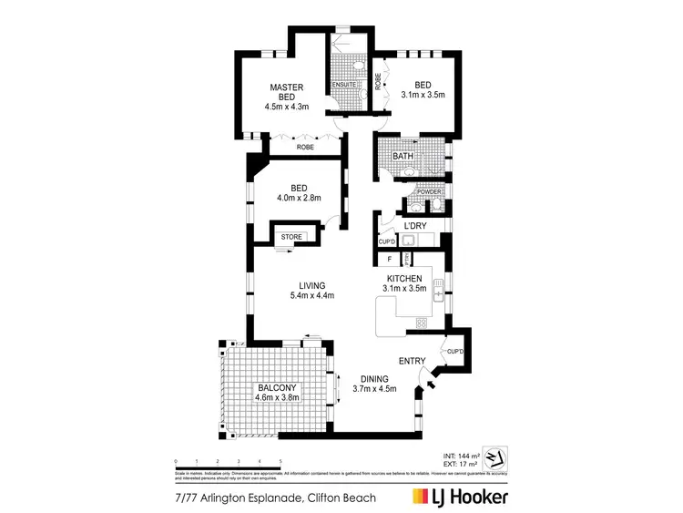 Floorplan of Homely unit listing, 7/77 Arlington Esplanade, Clifton Beach QLD 4879