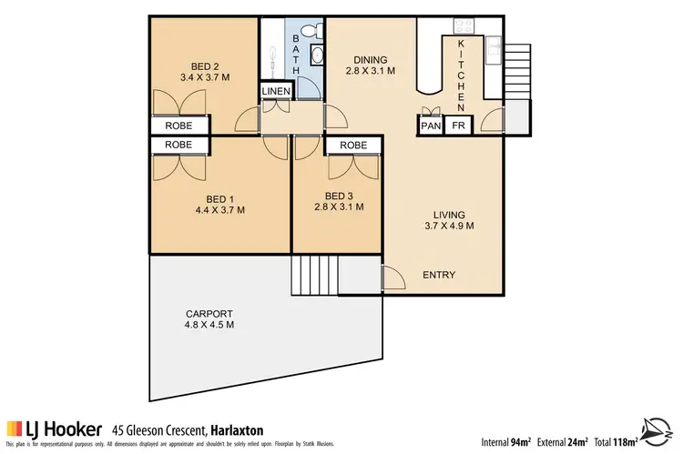 Floorplan of Homely house listing, 45 Gleeson Crescent, Harlaxton QLD 4350