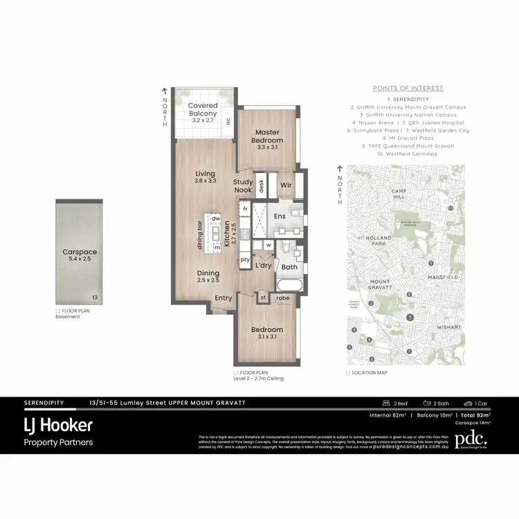 Floorplan of Homely apartment listing, 13/51-55 Lumley Street, Upper Mount Gravatt QLD 4122