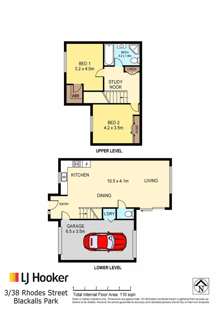 Floorplan of Homely townhouse listing, 3/38 Rhodes Street, Blackalls Park NSW 2283