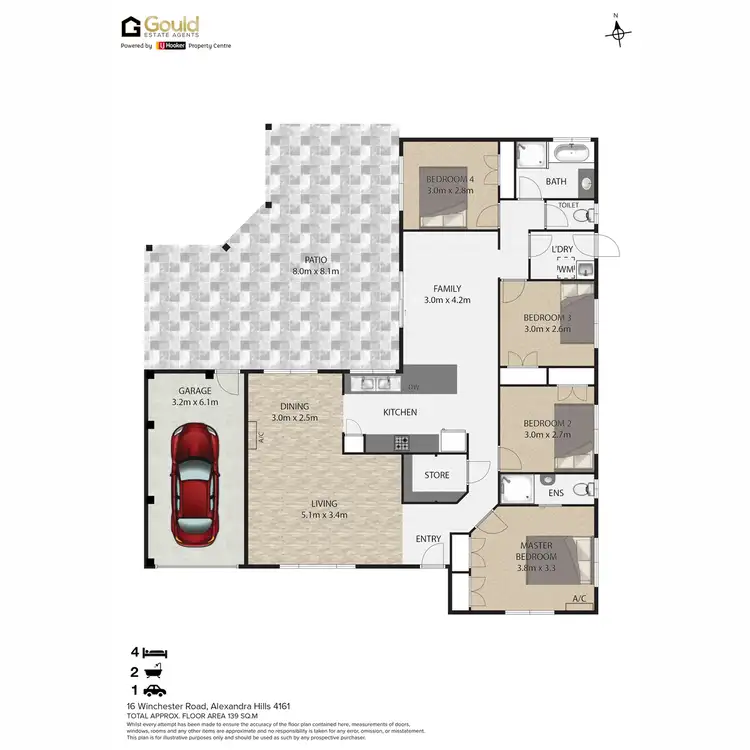 Floorplan of Homely house listing, 16 Winchester Road, Alexandra Hills QLD 4161