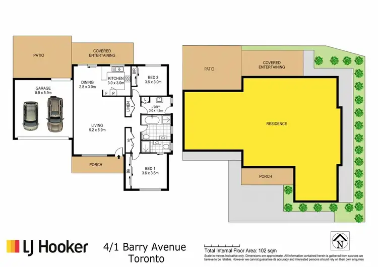 Floorplan of Homely unit listing, 4/1 Barry Avenue, Toronto NSW 2283