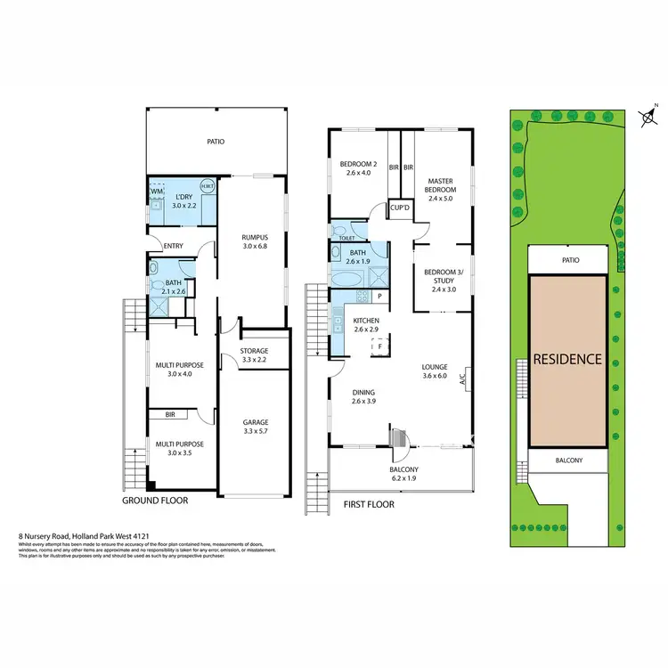 Floorplan of Homely house listing, 8 Nursery Road, Holland Park West QLD 4121