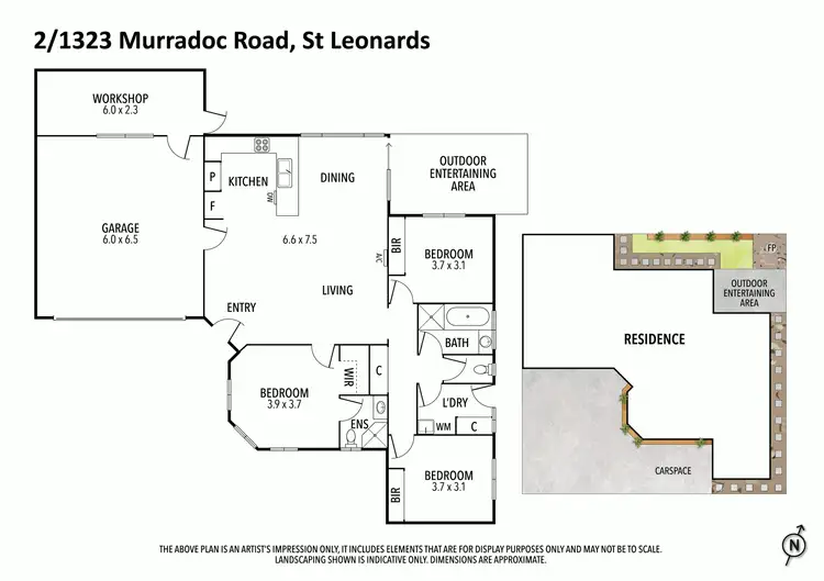 Floorplan of Homely house listing, 2/1323 Murradoc Road, St Leonards VIC 3223