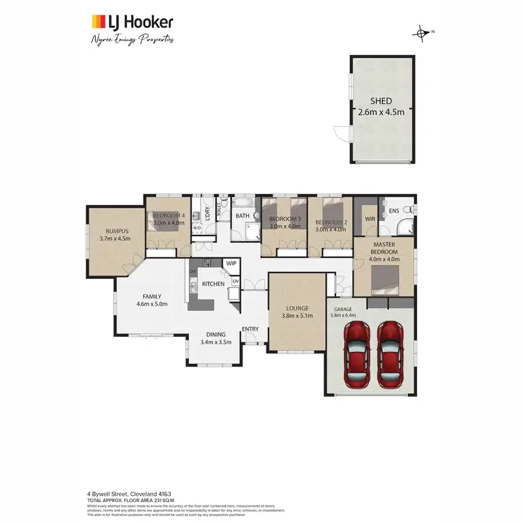Floorplan of Homely house listing, 4 Bywell Street, Cleveland QLD 4163