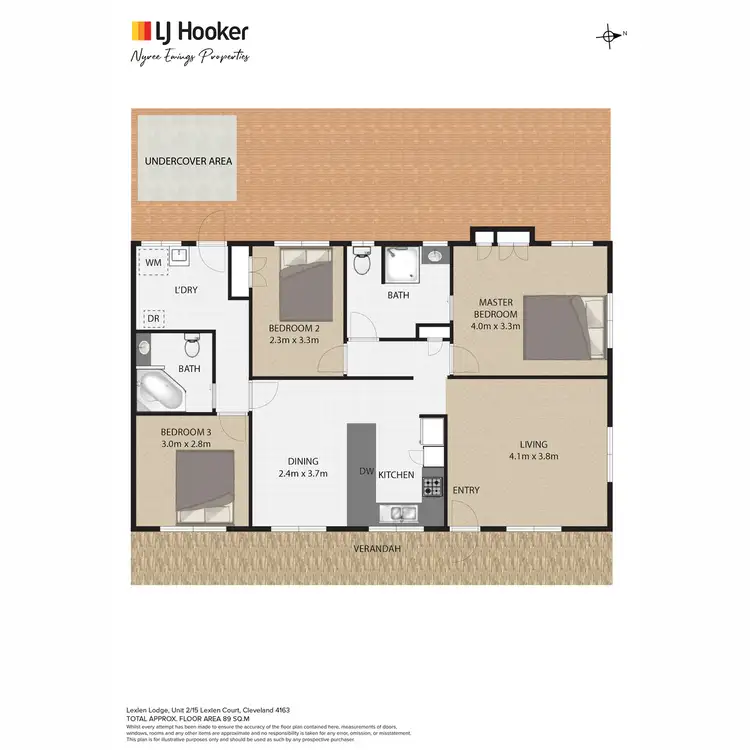 Floorplan of Homely house listing, 2/15 Lexlen Court, Cleveland QLD 4163