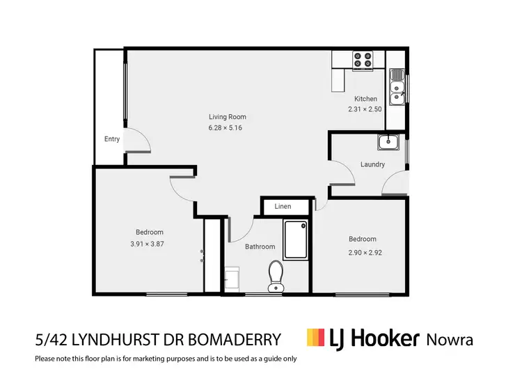 Floorplan of Homely villa listing, 5/42 Lyndhurst Drive, Bomaderry NSW 2541