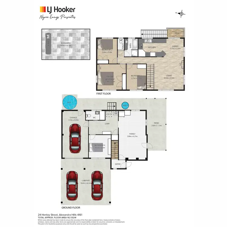 Floorplan of Homely house listing, 24 Henley Street, Alexandra Hills QLD 4161