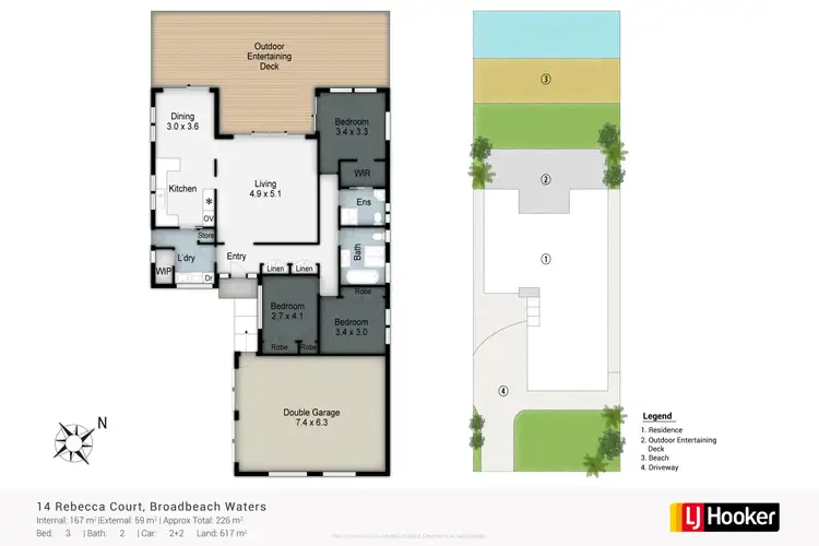 Floorplan of Homely house listing, 14 Rebecca Court, Broadbeach Waters QLD 4218