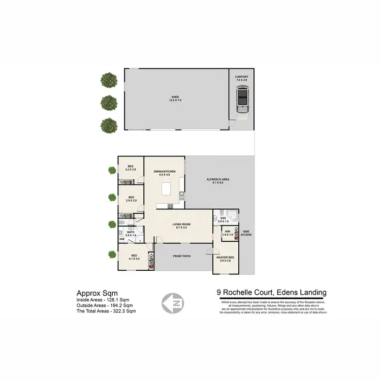 Floorplan of Homely house listing, 9 Rochelle Court, Edens Landing QLD 4207