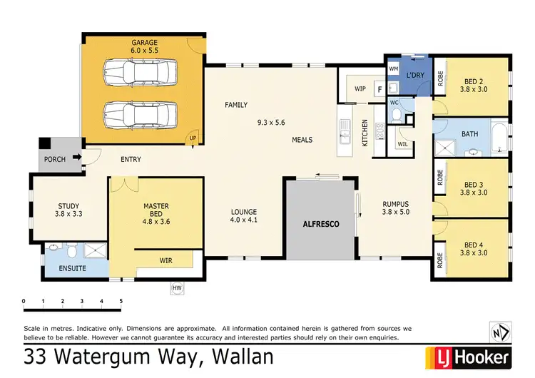 Floorplan of Homely house listing, 33 Watergum Way, Wallan VIC 3756