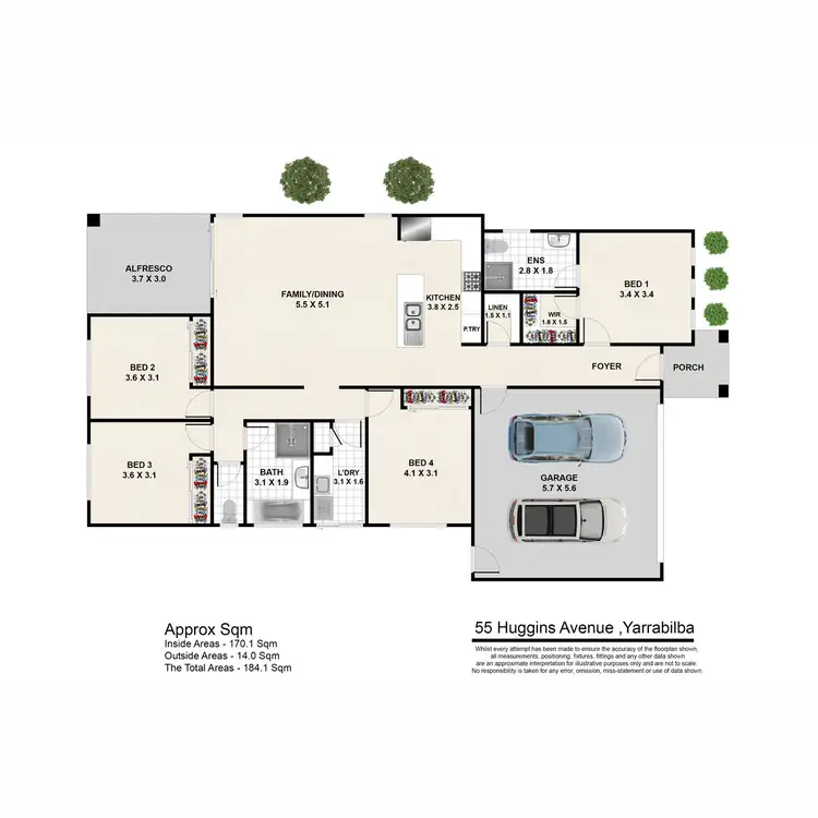 Floorplan of Homely house listing, 55 Huggins Avenue, Yarrabilba QLD 4207
