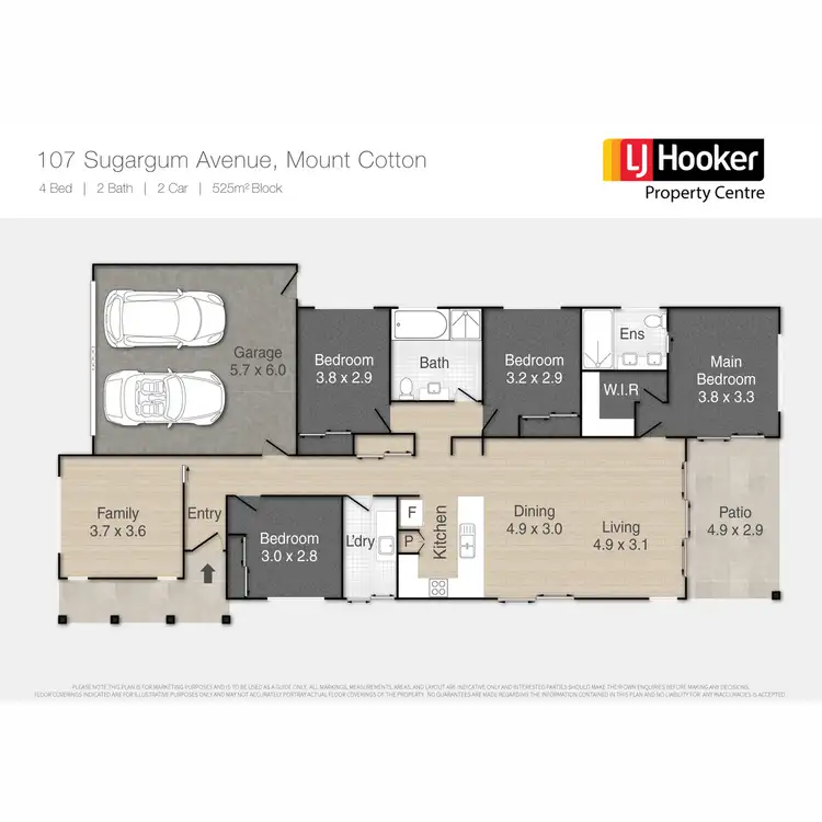 Floorplan of Homely house listing, 107 Sugargum Avenue, Mount Cotton QLD 4165
