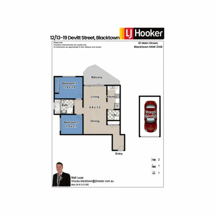 Floorplan of Homely unit listing, 12/13-19 Devitt Street, Blacktown NSW 2148
