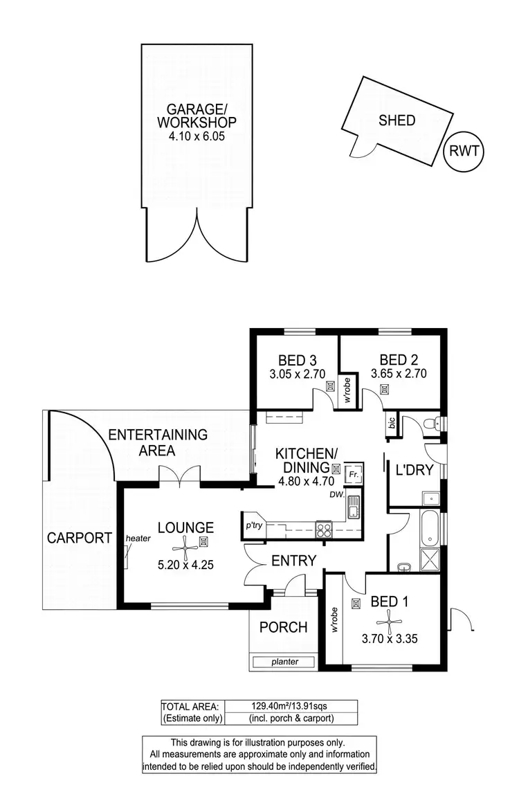 Floorplan of Homely house listing, 20 Montana Drive, Happy Valley SA 5159