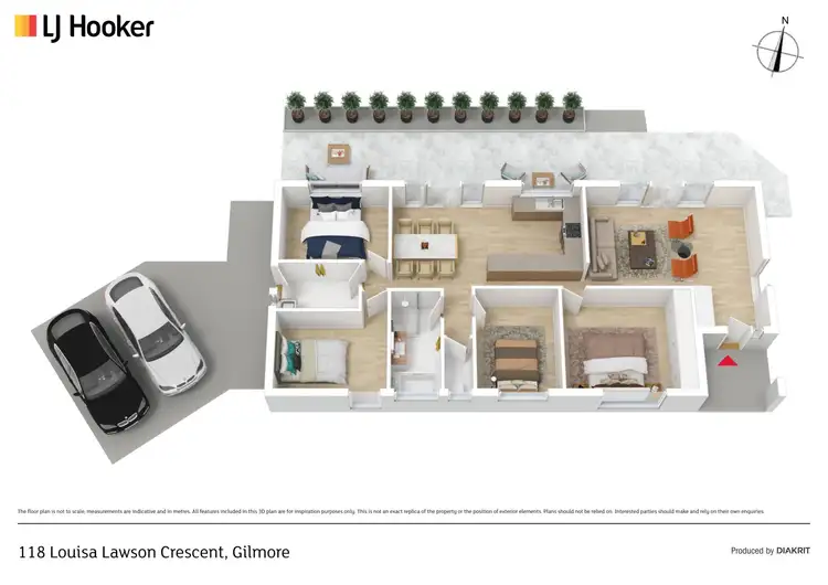 Floorplan of Homely house listing, 118 Louisa Lawson Crescent, Gilmore ACT 2905