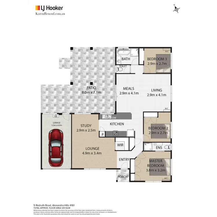 Floorplan of Homely house listing, 5 Redruth Road, Alexandra Hills QLD 4161