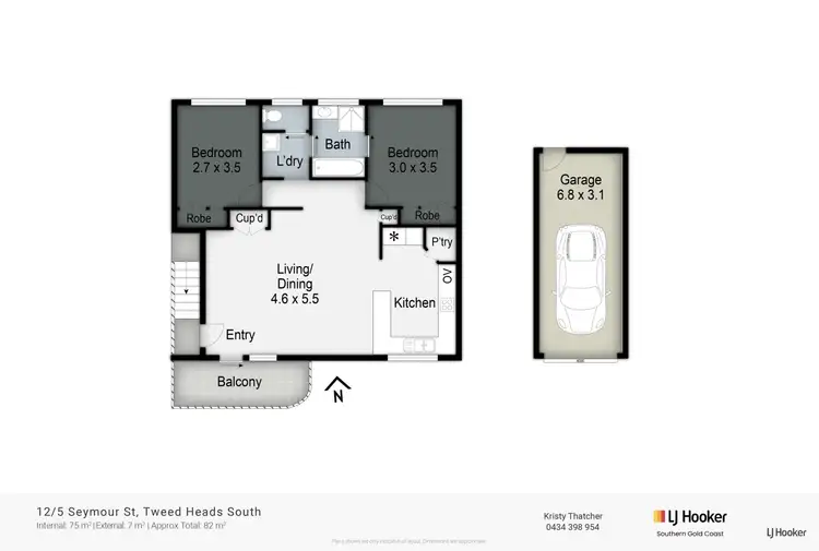 Floorplan of Homely unit listing, 12/5 Seymour Street, Tweed Heads South NSW 2486