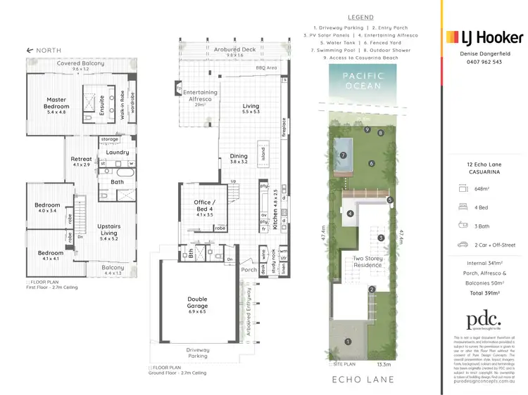 Floorplan of Homely house listing, 12 Echo Lane, Casuarina NSW 2487