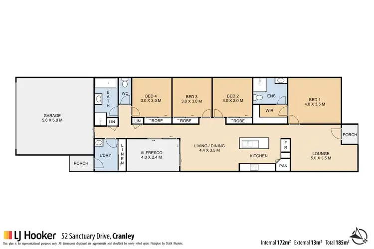 Floorplan of Homely house listing, 52 Sanctuary Drive, Cranley QLD 4350