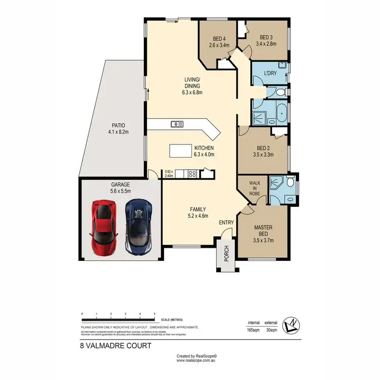 Floorplan of Homely house listing, 8 Valmadre Court, Petrie QLD 4502