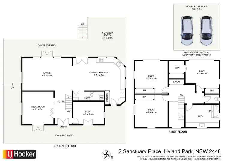 Floorplan of Homely house listing, 2 Sanctuary Place, Hyland Park NSW 2448