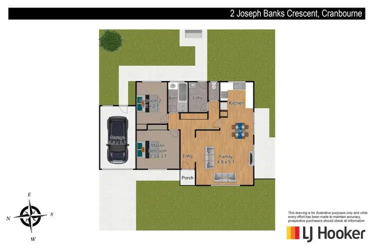 Floorplan of Homely unit listing, 2/2 Joseph Banks Crescent, Cranbourne VIC 3977