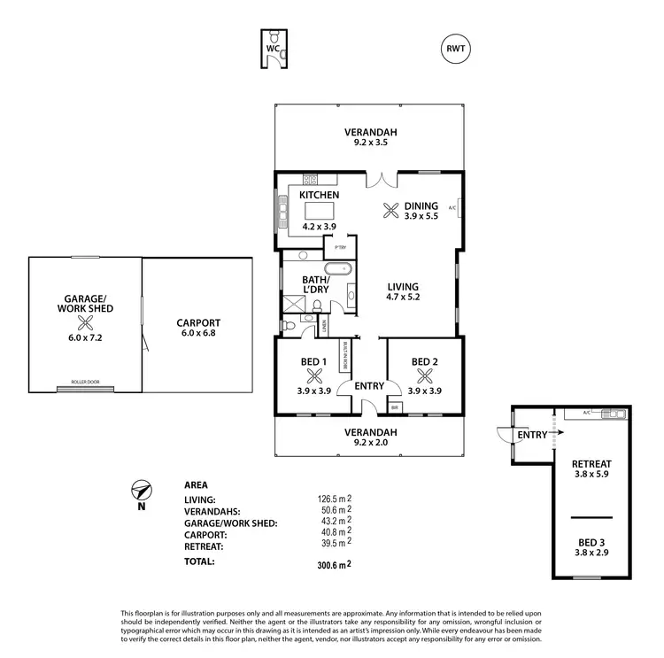 Floorplan of Homely house listing, 6 Riverview Drive, Callington SA 5254