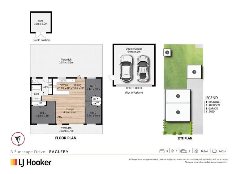 Floorplan of Homely house listing, 3 Sunscape Drive, Eagleby QLD 4207