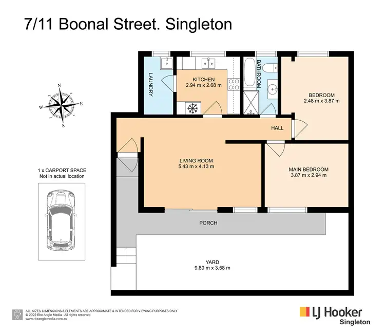 Floorplan of Homely unit listing, 7/11 Boonal Street, Singleton NSW 2330