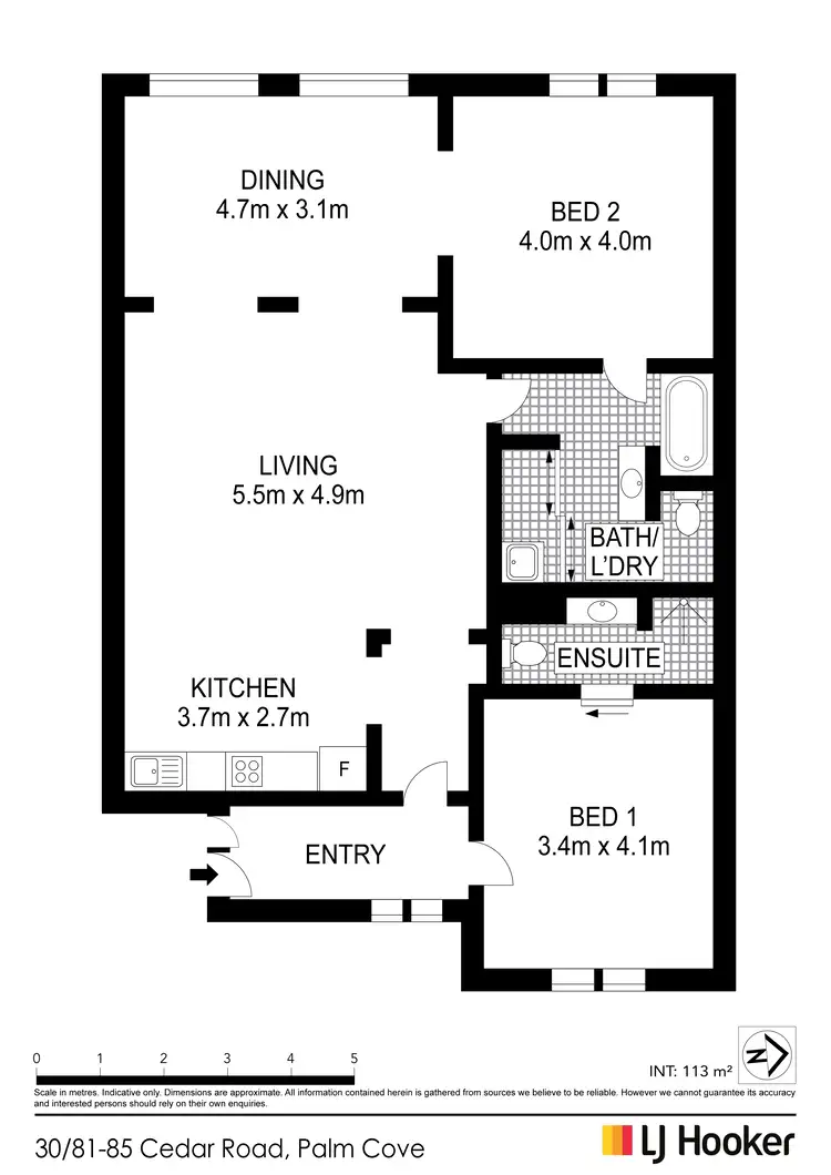 Floorplan of Homely apartment listing, 30/81-85 Cedar Road, Palm Cove QLD 4879