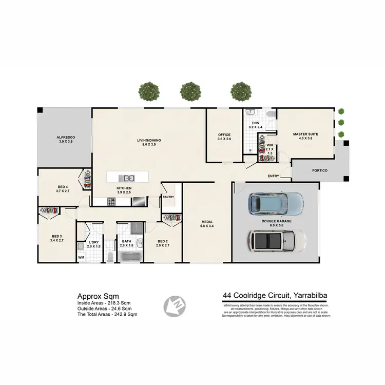 Floorplan of Homely house listing, 44 Coolridge Circuit, Yarrabilba QLD 4207